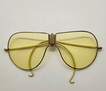 Korean War-Era Folding Aviator Military Glasses – Original Yellow Glass Lenses