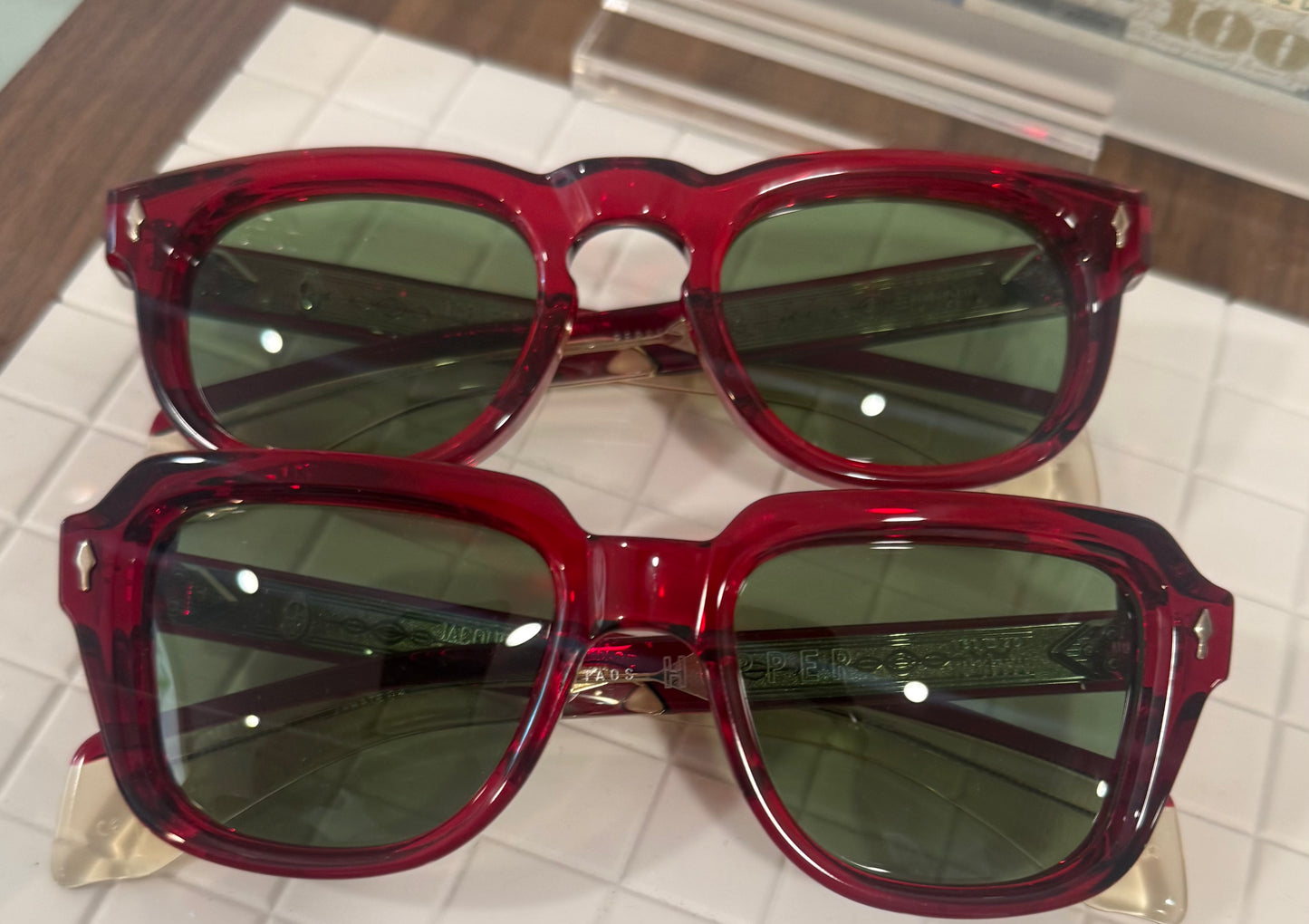 Two pair JMM Taos & Pepper in Maraschino