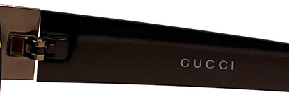Vintage Gucci GG 1725/S Sunglasses Brown Shield 6N8 74-08 115 Made in Italy