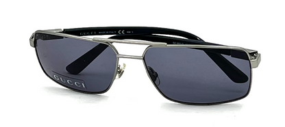 Vintage Gucci GG 1950/S Sunglasses Silver Grey OQ772 60-15-135 Made in Italy
