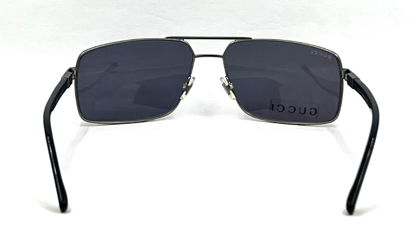 Vintage Gucci GG 1950/S Sunglasses Silver Grey OQ772 60-15-135 Made in Italy