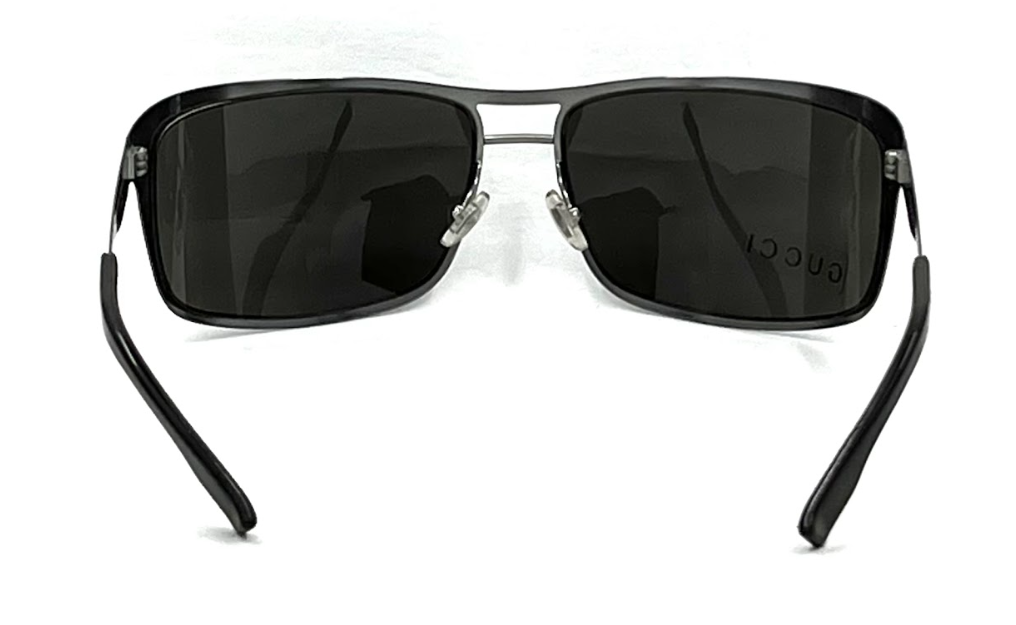 Gucci GG 1874/S NJ0C9 Shield Sunglasses Matte Gunmetal / Grey 67□16 120 Made in Italy