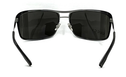 Gucci GG 1874/S NJ0C9 Shield Sunglasses Matte Gunmetal / Grey 67□16 120 Made in Italy