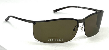 Gucci GG1712/S 831TQ Semi Rimless Shield Sunglasses Vintage-Deadstock