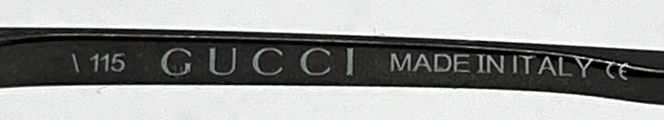 Gucci GG1712/S 831TQ Semi Rimless Shield Sunglasses Vintage-Deadstock