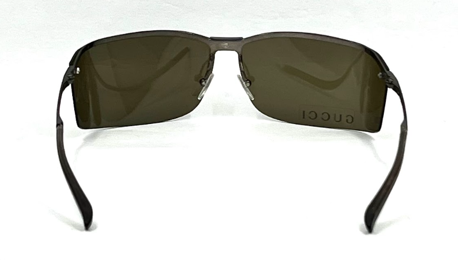 Gucci GG 1712/S 831TQ Vintage Sunglasses Semi-Rimless 72-11 Gunmetal Italy