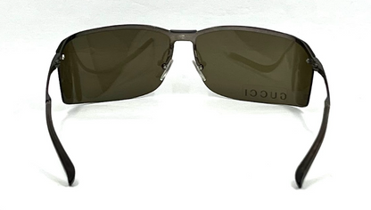 Gucci GG 1712/S 831TQ Vintage Sunglasses Semi-Rimless 72-11 Gunmetal Italy