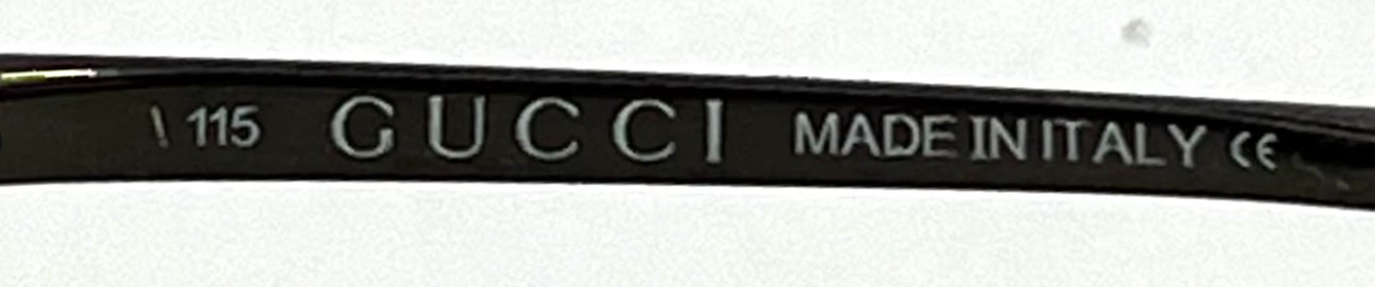 Gucci GG 1712/S 831TQ Vintage Sunglasses Semi-Rimless 72-11 Gunmetal Italy