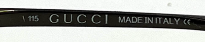 Gucci GG 1712/S 831TQ Vintage Sunglasses Semi-Rimless 72-11 Gunmetal Italy
