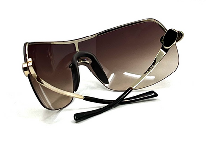 Gucci GG 1854/S J5GNH Shield Sunglasses – Rimless Gradient Lens – Deadstock Unworn