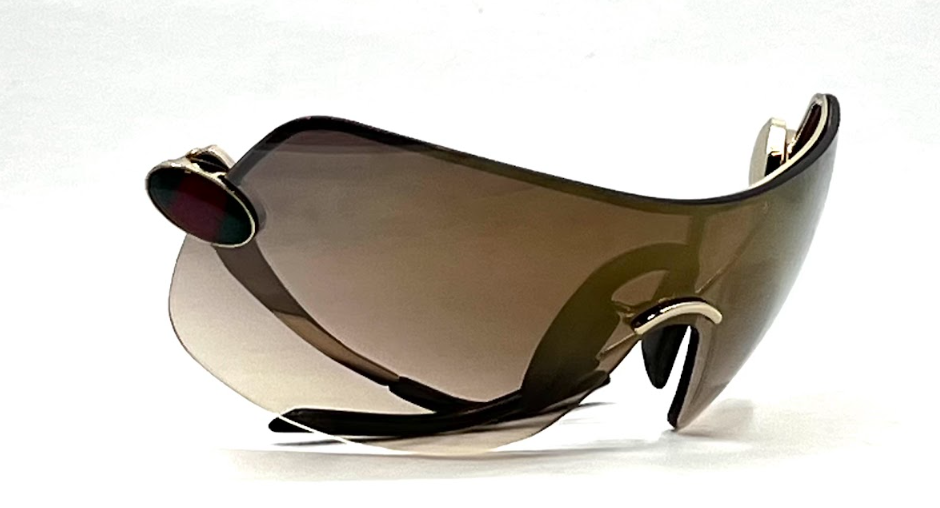 Gucci GG 1854/S J5GNH Shield Sunglasses – Rimless Gradient Lens – Deadstock Unworn