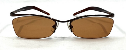 HIÉRO Titanium 232-Vintage Y2K Rectangular Sunglasses Japan-Deadstock/Unworn