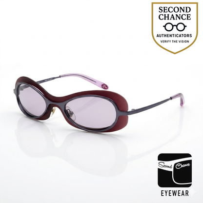 HIÉRO PV259 Pure Titanium VINTAGE Sunglasses-New Custom Purple Lenses-Japan