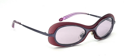 HIÉRO PV259 Pure Titanium VINTAGE Sunglasses-New Custom Purple Lenses-Japan