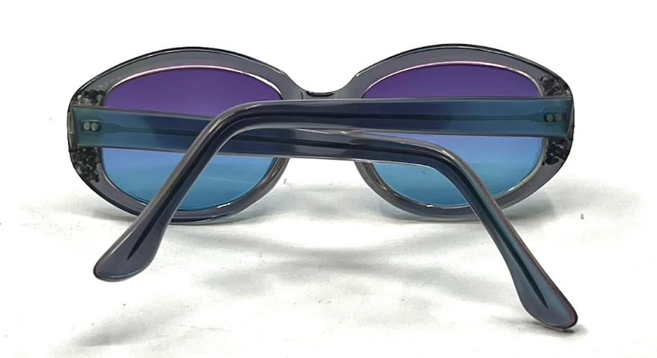 Hodes Rhinestone-70s Vintage Sunglasses-New Gradient Custom Lenses-U.S.A.