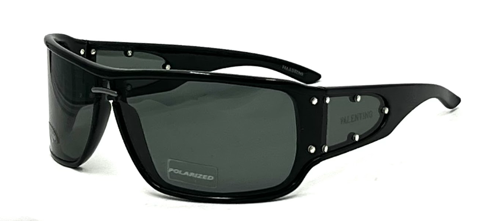 Valentino I115/S D28 Black Polarized VINTAGE Sunglasses-UNWORN Italy
