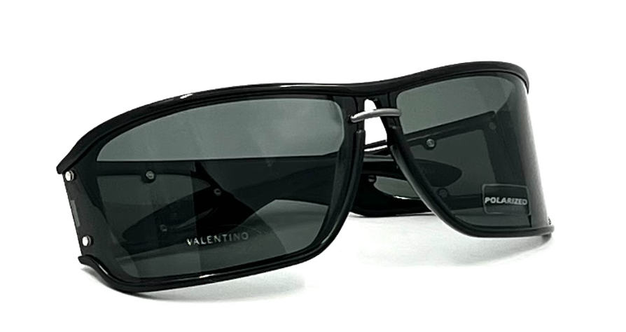 Valentino I115/S D28 Black Polarized VINTAGE Sunglasses-UNWORN Italy