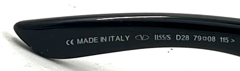 Valentino I115/S D28 Black Polarized VINTAGE Sunglasses-UNWORN Italy