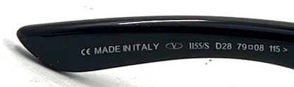 Valentino I115/S D28 Black Polarized VINTAGE Sunglasses-UNWORN Italy