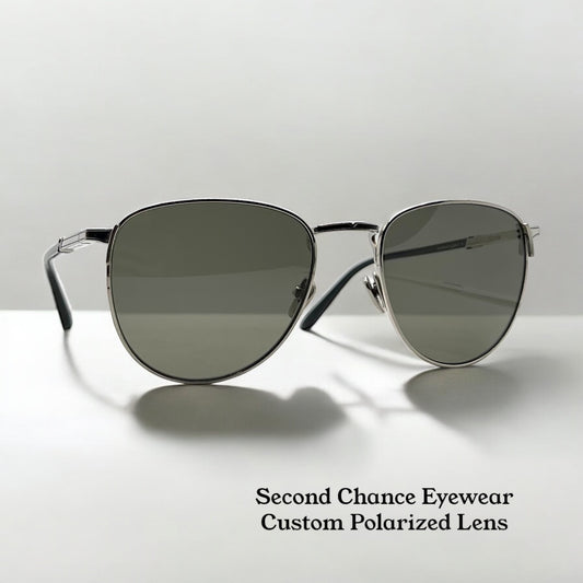 Leisure Society “Voysey” by Shane Baum-Silver-Custom Polarized Japanese Lenses-New/Unworn