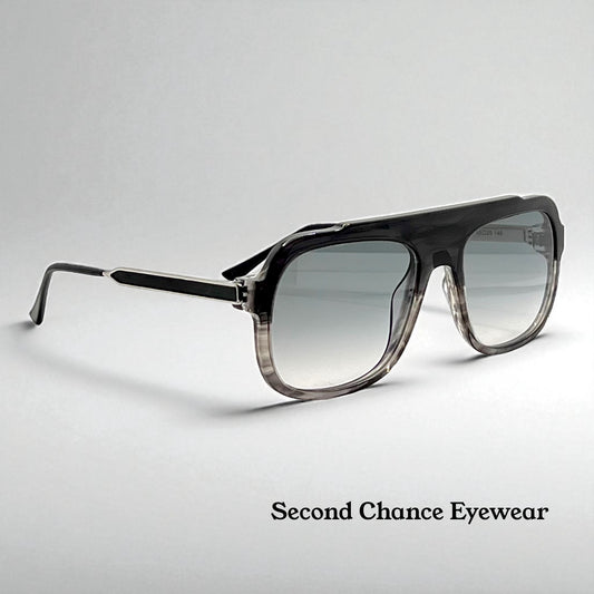 Thierry Lasry Bowery 1001 Black Grey Gradient Sunglasses 55-20-140 – Full Kit