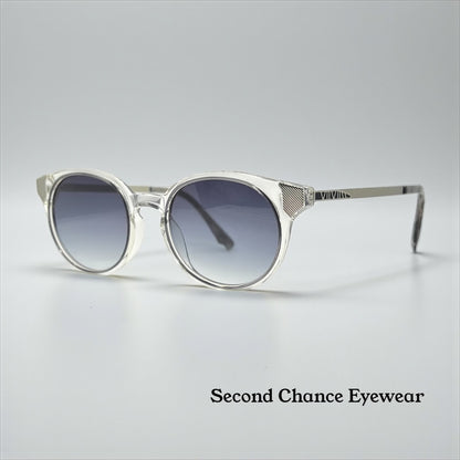 Early Coco and Breezy 10001 Clear & Metal Round Gradient Sunglasses-NOS/UNWORN