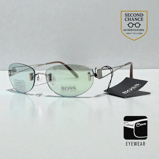 BOSS Hugo Boss HB11844-Y2K Vintage-Rimless Sunglasses-Unworn-55mm