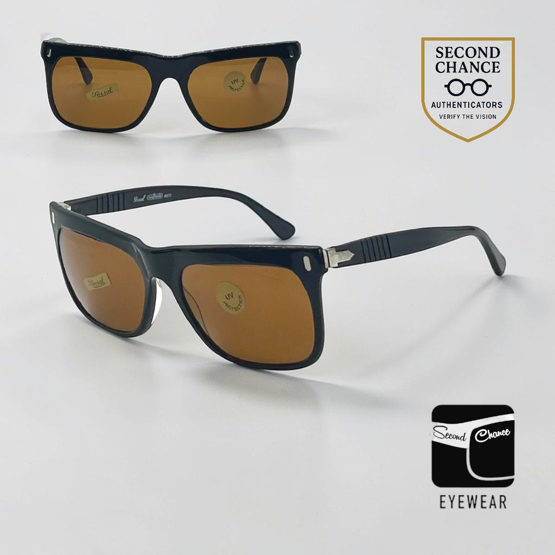 Persol Meflecto Ratti GS1 Vintage Sunglasses Black/Brown-Unworn