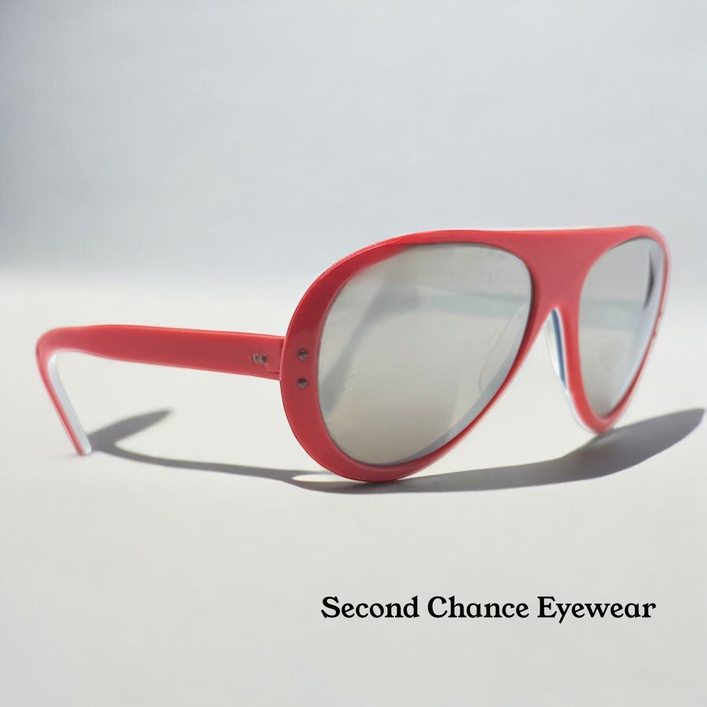 Cébé Alpine Crafts 415 VINTAGE Sunglasses – Red/White/Blue Tricolor 80s Shield – Made in France