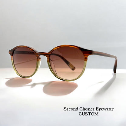 Kung Fu Eyes by Eve D – Model SCOTT 1060 – Handmade in Germany w/New, Custom Brown Gradient Lenses