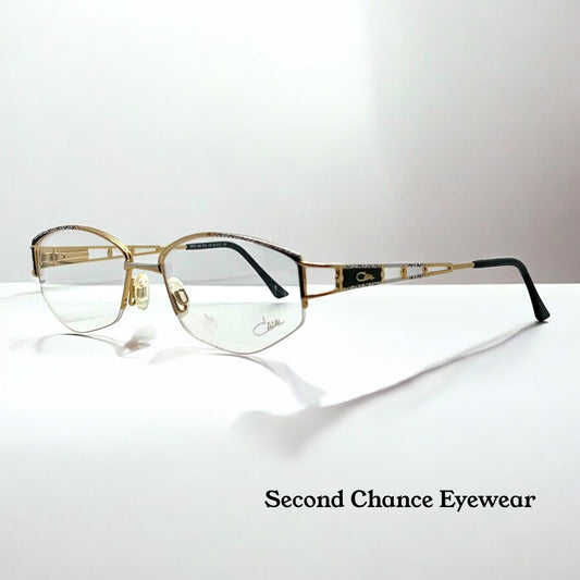 Cazal MOD 453 COL 190-VINTAGE Eyeglass Frame-Gold/Black-53mm-Germany-Deadstock/Unworn