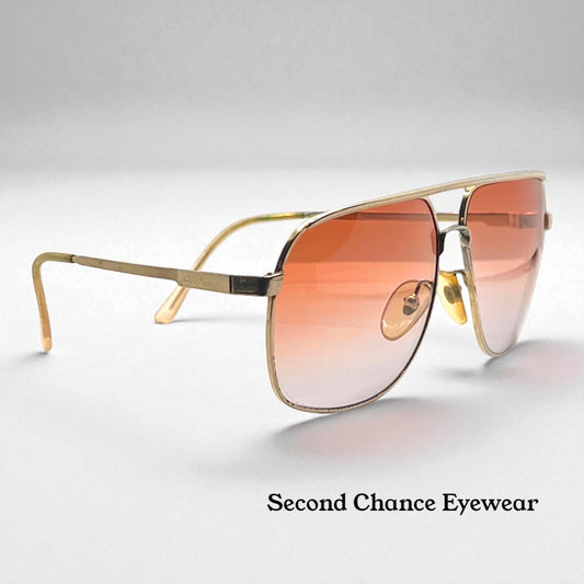Alfa Romeo 49-212 Vintage Sunglasses w/New Gradient Custom Tinted Lenses-