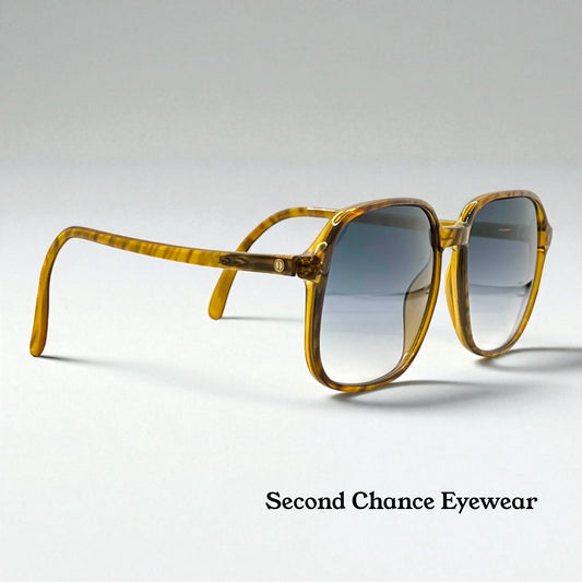 Dunhill 6008 10 Vintage Sunglasses w/New Grey/Mint Green Custom Tinted Gradient Lenses-Unworn