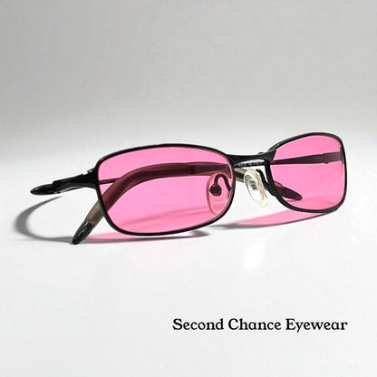 Oakley Straight Line 2.0 11-729 Vintage Sunglasses w/New Solid Pink Custom Tined Lenses-NOS/Unworn