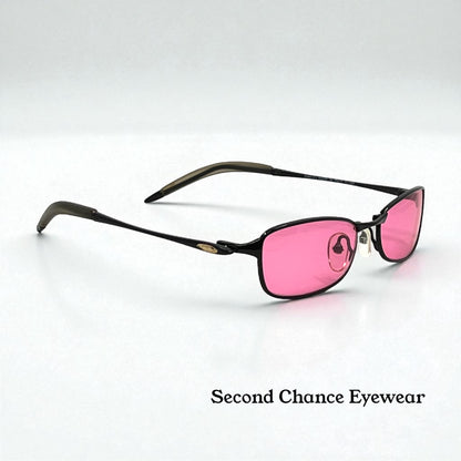 Oakley Straight Line 2.0 11-729 Vintage Sunglasses w/New Solid Pink Custom Tined Lenses-NOS/Unworn
