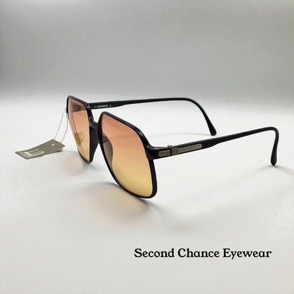 Dunhill 6106 Carbon Fibre Vintage Sunglasses Vintage w/New, Custom Lens + Original Cylindrical Case