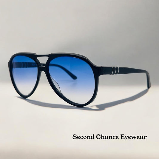 Vintage 1980s PERSOL RATTI 58202/54N Aviator Sunglasses w/Brand New Custom Berko’s Design Lenses
