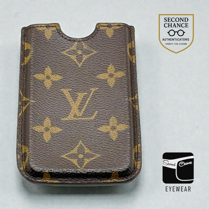 Louis Vuitton Monogram Phone Sleeve Vintage LV Canvas Slim Pouch