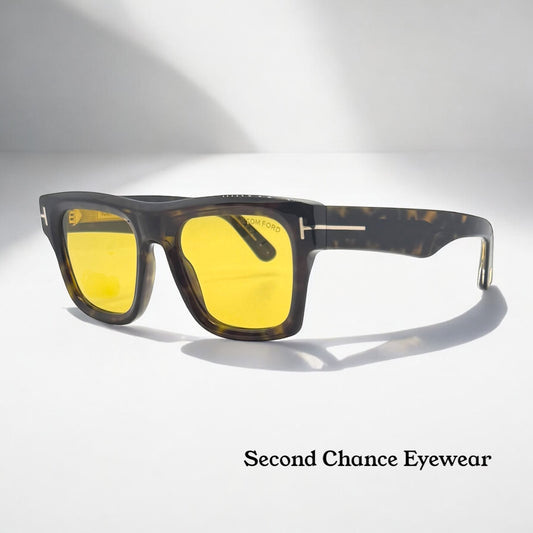 TOM FORD ICON COLLECTION TF1200 52E Sunglasses –ZEISS Yellow BioChrom Lenses-Full Kit-Brand New