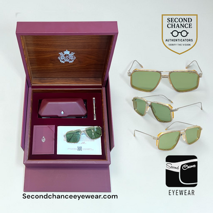 Jacques Marie Mage JAGGER DECADE in ELECTRUM-Titanium Sunglasses-Ltd 150-Full Kit