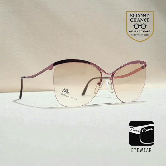 Logo Paris Nylon 304 Vintage Sunglasses Pink Gradient Unworn Deadstock 53