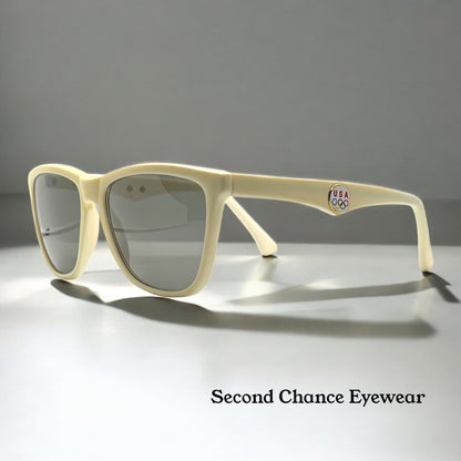 USA Olympic Vintage Sunglasses-Ivory Frame-36USC380 – Deadstock-Rare LA Era Collectible