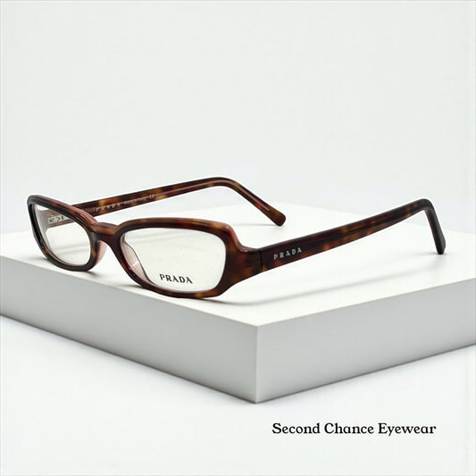 Prada VPR 11T Vintage Eyeglasses-Tortoiseshell Deadstock/Unworn-Italy 51mm