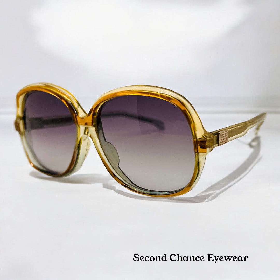 Vintage Emilio Pucci
Sunglasses-Amber Gold
Gradient Grey Lenses-NOS/UNWORN