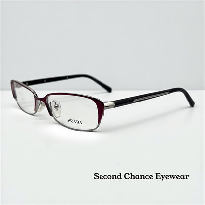 Prada VPR 5-O Optical Frame – Italian Made – Size 54-16-135 – Burgundy