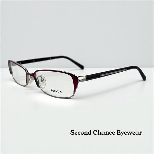 Prada VPR 5-O Optical Frame – Italian Made – Size 54-16-135 – Burgundy