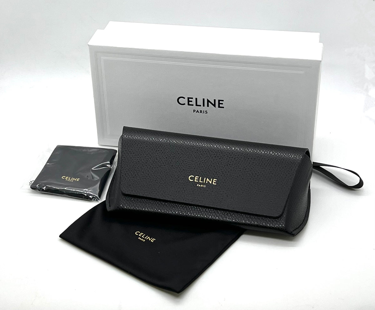 Celine Triomphe CL50146I Brown Cat Eye Eyeglasses Unworn-Full Kit-Italy