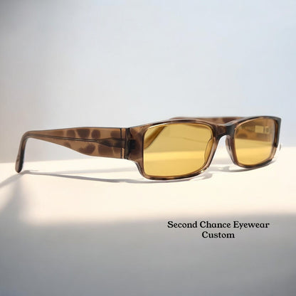 Johann Von Goisern MOD.537 Sunglasses w/New Solid-Amber Custom Lenses-Austria-NOS
