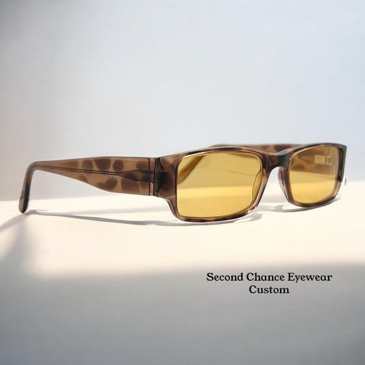 Johann Von Goisern MOD.537 Sunglasses w/New Solid-Amber Custom Lenses-Austria-NOS
