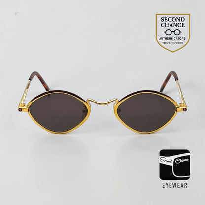 Kenzo KE 2872 Vintage Oval Gold Sunglasses-Unworn/NOS-Made in Japan